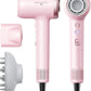 Hair Dryer, Wavytalk Turblow Pro Fast Drying Blow Dryer with Diffuser, High Speed Hair Dryer with 110,000 RPM, Pro Negative Ions for Reduces Damage, Frizz Smoothing, 3 Speeds & 3 Temps, Pink