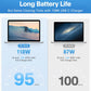 Mac Book Pro Charger - 118W USB C Charger Fast Charger Compatible with MacBook pro/Air, M1 M2 M3 M4 M5, ipad Pro, Samsung Galaxy and More, Include Charge Cable