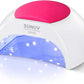 SUNUV SUN2C UV Light for Nails, UV LED Nail Lamp with 4 Timer Settings, Curing Lights Compatible with All Gel Polish Rose
