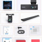 4K 3 Channel Dash Cam Front and Rear,4K+2.5K+1080P Dash Camera for Cars Inside,3.2" Screen Dash Camera for Cars, WiFi APP Control,4 IR Night Vision, G-Sensor, 24H Parking Mode, 64GB SD Card Included