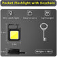 MAKDAK COB Rechargeable Keychain Flashlight 2Pack, High Lumen Super Bright LED Work Light with Magnet,Clip,Bottle Opener for Dog Walking,Car Repair, Emergency,Camping,EDC