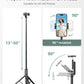 Sensyne 60" Phone Tripod - Selfie Stick, Lightweight All in One Phone Tripod Integrated with Wireless Remote Compatible with All Cell Phones for Selfie/Video Recording/Photo/Live Stream/Vlog（Black）