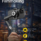AOCHUAN Phone Gimbal Stabilizer 3-Axis Smartphone Foldable Handheld Gimbal for iPhone with Focus Wheel TikTok YouTube Vlog Stabilizer for iPhone16 15 14 13 12 Pro Max Android-Smart XE