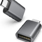 Syntech USB C to USB Adapter Pack of 2, USB 3.0 Female to Thunderbolt 4/3 Adapter Compatible with MacBook Pro Air 2024, Surface, iPad, iPhone, Galaxy Notebook, XPS and More Type C Devices, Space Grey
