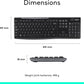 Logitech MK270 Wireless Keyboard and Mouse Combo for Windows, 2.4 GHz, 8 Multimedia Keys, PC, Laptop, Wireless Keyboard Compact Mouse Combo - Black Visit the Logitech Store