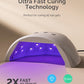 MelodySusie Compact Advanced UV LED Nail Lamp, P-Plus30F Nail Dryer with 3 Timers & Smart Sensor Cures All Gels, Especially Rhinestone Glue, Solid & Liner Gel Polishes for Advanced DIY at Home-White