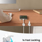 8Pack Cord Organizer [1s Lock] Spring Cable Management Clips - Lamicall Desk Cord Holder, Adhesive Cute Round Cable Clip, Phone Charger Wire Organizer Keeper for Nightstand Car Office Accessory, White