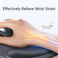 Ergonomic Mouse Pad with Wrist Rest, Gel Wrist Support Mousepad, Pain Relief Laptop Computer Mouse Pad, Non-Slip Mouse Pads for Office & Home (Black)