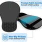 YIWEI Ergonomic Mouse Pad with Wrist Support - Gel Memory Foam Mouse Mat for Computer Keyboard & Laptop - Non-Slip Base, Pain Relief for Home Office & Gaming - Black