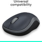 Logitech M185 Wireless Mouse, 2.4GHz with USB Mini Receiver, 12-Month Battery Life, 1000 DPI Optical Tracking, Ambidextrous PC/Mac/Laptop - Swift Grey