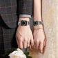 V.R.HOPE Resin Watch Band Compatible with Apple Watch Band for Women 38mm 40mm 41mm 42mm Tortoise Fashion Lightweight Bracelet Strap for iWatch Series 11/10/9/8/7/6/5/4/3/2/1/SE3 (Black Floral)
