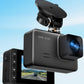 Dash Cam Front and Rear, 2.5K+1080P Dual Dash Camera for Cars, 2’’ Display Mini Car Camera, G-Sensor Dashcam, Night Vision, 24H Parking Mode, Loop Recording, 170°Wide Angle, 32GB Card Included