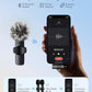 MENERESAS 3-in-1 Mini Microphone for iPhone: Wireless Lavalier Microphones for iOS/Android/Camera - Noise Reduction Lapel Mic, Clip on Mic for Video Recording Vlog, YouTube, Interview