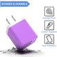 6Pack USB Wall Charger, iGENJUN 2.4A Dual USB Port Cube Power Plug Adapter Fast Phone Charger Block Charging Box Brick for iPhone 17/17 Pro/17 Pro Max/16, Samsung Galaxy, Pixel, LG, Android-Colorful