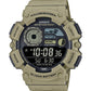 Casio WS1500H Series | Men’s Digital Watch | 100M WR | Dual Time | Countdown Timer | LED Light | Moon Phase | Fishing Mode | Auto Calendar | Multi Alarms | 1/100 SEC Stopwatch