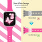 Slim Silicone Band for Apple Watch (38mm–49mm) – Soft Thin Sport Strap for iWatch Series 11/10/9/8/7/6/5/4/3/2/1/SE/Ultra – Narrow Wristband for Women & Men – Hot Pink