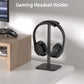 Headphone Stand for Desk - Headset Stand with Aluminum Hanger and Plastic Headrest, Headphone Holder for AirPods Max, Sony, Bose, Beats and More (Black)