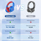 iClever Kids Headphones for School Travel, Safe Volume Limited, HD Mic Stereo Sound Over-Ear Girls Boys Headphones for Kid, FunShare Foldable 3.5mm Wired for iPad Computer, HS19