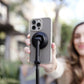 KraftGeek Magnetic Phone Tripod for iPhone MagSafe – 66'' Automatic Selfie Stick with Remote, Portable Tripod Stand for Video Recording, Travel, Vlogging (Black)