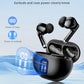 Wireless Earbuds, Bluetooth 5.4 Headphones with 50H Playback, Deep Bass Stereo Ear Buds Clear Calls with LED Power Display, IPX7 Waterproof, in-Ear Earphones with Mic for Phone/Android/iPad, Black