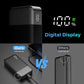 NOBIS Portable Charger, 20000mAh Power Bank, 45W Power Bank Fast Charging, Battery Pack with C to C Cable, Battery Bank with Digital Display for iPhone Android Laptop etc(Black)