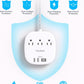 Flat Plug Power Strip, 6ft Ultra Flat Extension Cord - 3 Outlets 4 USB Ports (2 USB C) 22.5W/4.5A Desktop Charging Station, Power Strip No Surge Protection for Cruise Ship, Dorm Room Travel Essentials
