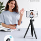 Lamicall Tripod for iPhone - 3 in 1 Flexible Phone Tripod with Wireless Remote - iPhone Tripod Stand for Video Recording Vlogging Selfie Compatible with iPhone Samsung Go Pro, Digital Camera