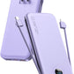 Portable Charger 10000mAh PD20W w/Built-in Cables & Wall Plug Purple