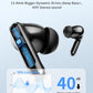 Wireless Earbuds, Bluetooth 5.4 Headphones with 50H Playback, Deep Bass Stereo Ear Buds Clear Calls with LED Power Display, IPX7 Waterproof, in-Ear Earphones with Mic for Phone/Android/iPad, Black