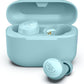 JLab Go Air Pop+ True Wireless Earbuds, in Ear Headphones, Bluetooth Earphones, 35H Playtime Ear Buds, Bluetooth Earbuds with Microphone, USB-C Charging Case, Dual Connect, EQ3 Sound, Light Blue