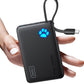 INIU 45W Power Bank, Fast Charging Portable Charger with Built-in USB C Cable, 10000mAh Small Type C Powerbank, Battery Pack for iPhone 17 16 15 14, iPad, Samsung S25 S24 etc Travel Camping Essentials