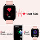 Smartwatch for Women - Call, Fitness Tracker, Heart Rate & Sleep Monitor, 1.69" Touch Screen, Waterproof - For Android & iPhone, Pink