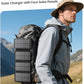 SOARAISE Solar Charger Power Bank - 48000mAh Wireless Portable Charger Built-in 4 Cables and 4 Solar Panels, PD QC 3.0 Fast Charging USB C Battery Pack with Flashlight for Camping Travel