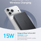 Anker MagGo Power Bank, Ultra-Slim 10,000mAh Magnetic Battery Pack, Qi2 Certified 15W Ultra-Fast MagSafe Compatible Portable Charger, Ergonomic Design, for iPhone17/16/15/14 Series Only（Not for Pixel）