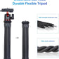 ULANZI Camera Tripod, Mini Flexible Stand w Hidden Phone Holder w Cold Shoe Mount, 1/4'' Screw f Magic Arm, Universal f iPhone 17 16 15 14 Pro Max XS Max X Samsung Canon Nikon Sony DJ Pocket 3 Cameras