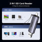 UGREEN SD Card Reader USB C, USB 3.0 Micro SD Card Reader 2 in 1 Memory Card Reader for MicroSD SDHC SDXC Compatible with PC Computer MacBook Laptop iPad iPhone 17 16 15 Pro/Pro Max