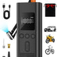 Tire Inflator Portable Air Compressor, Bike Pump with Auto Shut-Off 150PSI, Cordless, Fast Inflation, Emergency Tool, Air Pump for Car Tires, Bikes, Balls, Swimming Ring