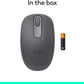 Logitech M196 Bluetooth Wireless Mouse, Compact and Portable Mouse for Laptops, Tablets and More, 12-Month Battery, Smooth Tracking, Compatible with PC and Mac, Windows and macOS - Graphite
