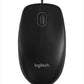 Logitech B100 Wired Mouse for Computer and Laptop, USB Corded Mouse, Right or Left Hand Use - Black
