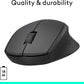Logitech M330 Silent Wireless Mouse, 2.4GHz with USB Receiver, Optical Tracking, Quiet & Lightweight, Long Battery Life, for PC, Mac, Laptop, Chromebook - Black