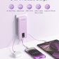 charmast Portable Charger with Built-in Cables & Wall Plug, 10000mAh Portable Power Bank, External Battery Pack Travel Essentials Compatible with iPhone 16/15/14/13, Samsung, iPad etc
