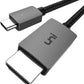 uni USB C to HDMI Cable, [4K, High-Speed] USB Type C to HDMI Cable for Home Office, [Thunderbolt 3/4 Compatible] with Chromebook, MacBook Pro/Air 2023, iPad Pro, iMac, XPS 17, S23-6FT