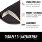 GORILLA GRIP Silky Memory Foam Wrist Rest for Computer Keyboard, Mouse, Ergonomic Design for Typing Pain Relief, Desk Pads Support Hand and Arm, Mousepad Rests, Stain Resistant, 2 Piece Pad, Black