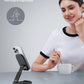 Lamicall Cell Phone Stand for Desk - [Height Adjustable] Foldable Mobile Phone Holder, Portable Stand for iPhone 17 16 15 14 13 12 11 Pro Max Plus Air, Galaxy S25 S24, Telephone, Office Accessories