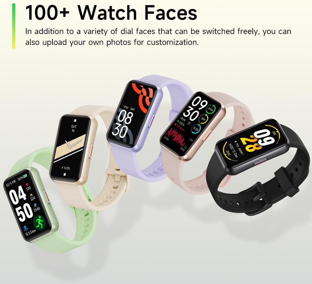 USMECBL Fitness Trackers,Blood Oxygen Heart Rate Sleep Monitor,Smart Band 24/7 Health Monitoring,Calorie Pedometer Steps Counter Activity watchs/Notifications for iOS/Android