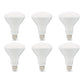 Basics BR30 LED Light Bulbs, 65W Equivalent, 11W Energy Efficient, E26 Standard Base, Soft White 2700K, Dimmable, 10,000 Hour Lifetime, 6-Pack