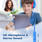 iClever Kids Headphones for School Travel, Safe Volume Limited, HD Mic Stereo Sound Over-Ear Girls Boys Headphones for Kid, FunShare Foldable 3.5mm Wired for iPad Computer, HS19