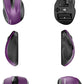 TECKNET Wireless Mouse, 2.4G Ergonomic Optical Mouse, Computer Mouse for Laptop, PC, Computer, Chromebook, Notebook, 6 Buttons, 24 Months Battery Life, 2600 DPI, 5 Adjustment Levels - Purple