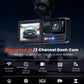 3 Channel Dash Camera for Cars,Triple Lens 4K+1080P+1080P Dash Cam Front Rear Inside,Built-in 5G WiFi & App, Night Vision,24H Parking Mode,Loop Recording,170° Wide Angle,32GB Card Included(Black)