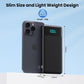 Portable Charger for iPhone with Built-in Cables and Wall Plug,Upgraded 13800mAh Fast Charging USB C Power Bank,4 Outputs Slim Travel Essential Battery Pack for iPhone 17/16/15/14/13,Galaxy,Android